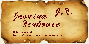 Jasmina Nenković vizit kartica